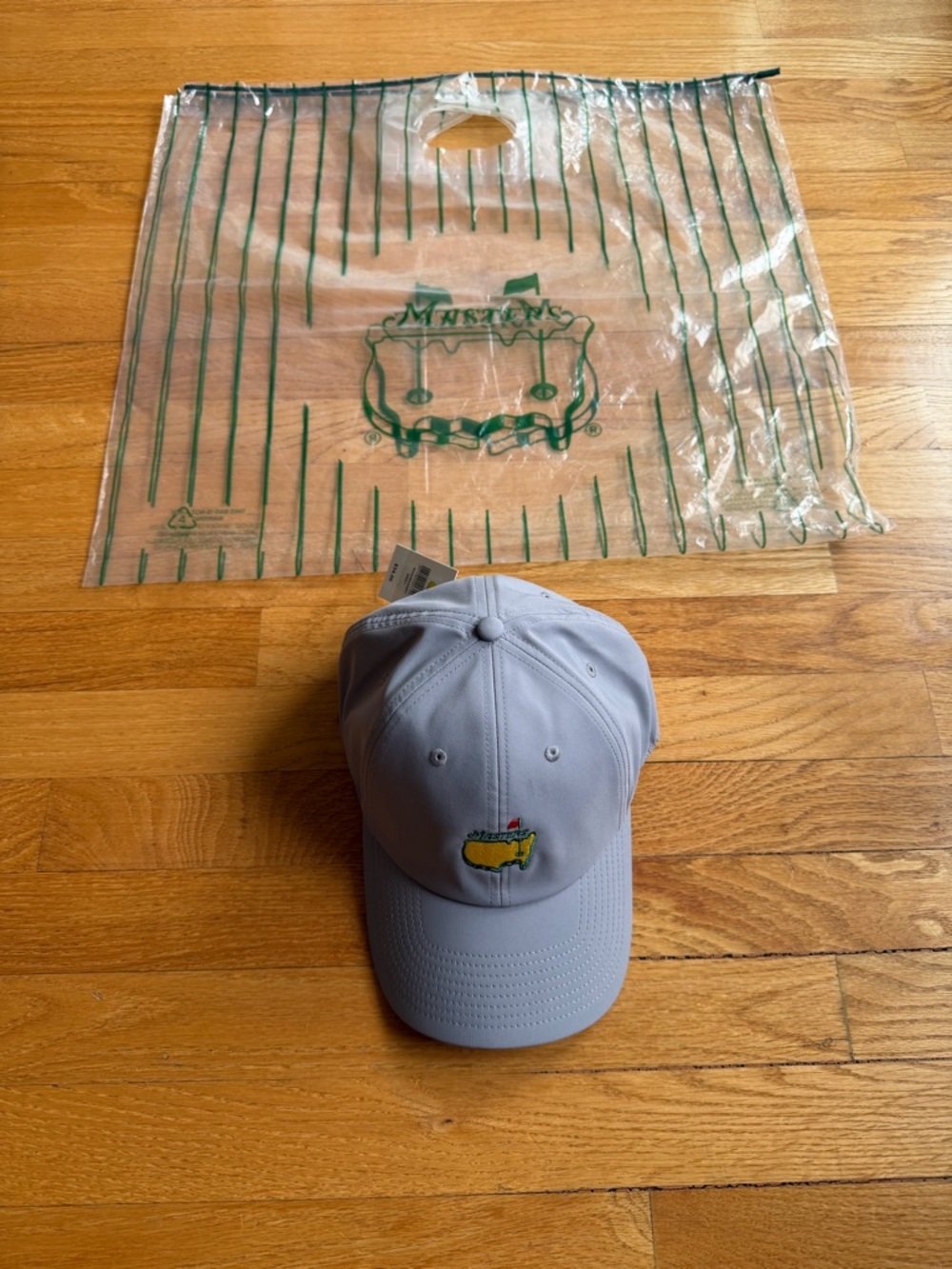 Masters Golf Tech GRAY Hat LOGO Augusta National NWT